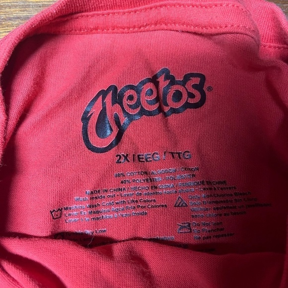 Cheetos Brand T Shirt - Red - Limited Edition - Men’s Size 2XL - NWOT!! - Picture 3 of 5